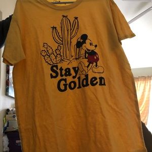 Womens Mickey Stay Golden X-LARGE shirt